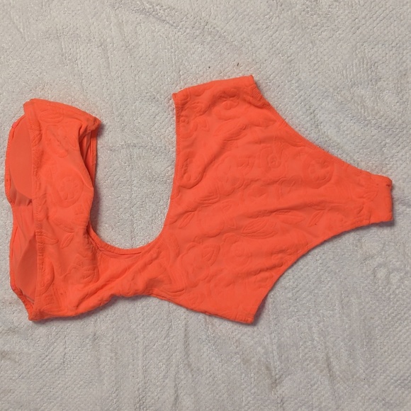 Aerie Soft Floral Cut Out One Shoulder One Piece Swimsuit Medium - Picture 2 of 6